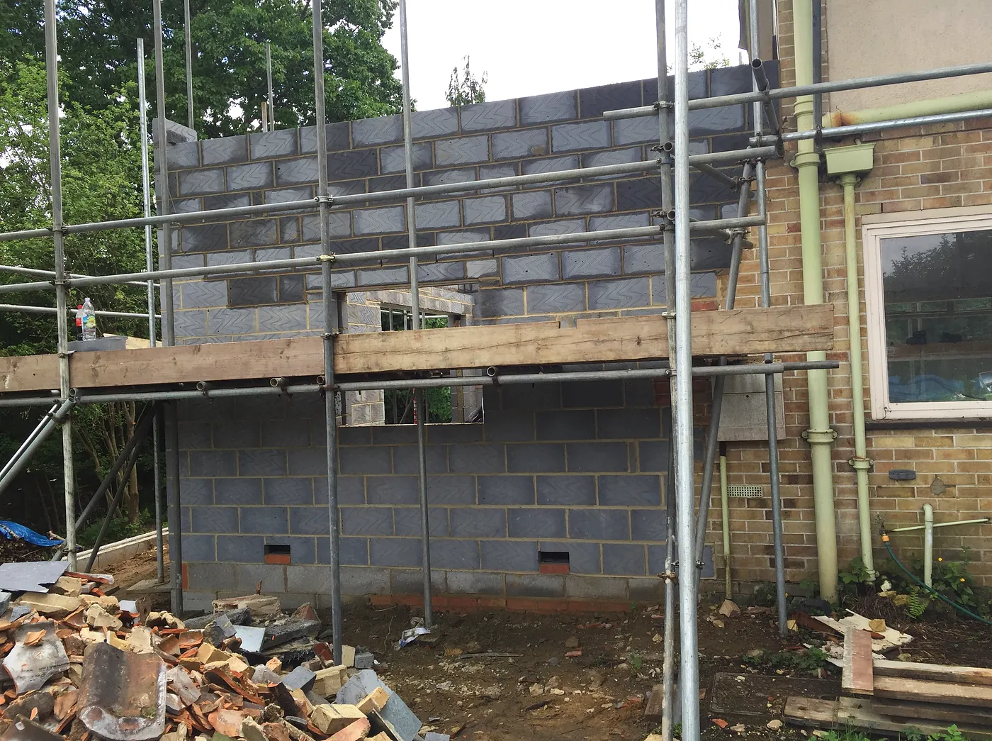 From abandoned 1950s house to five-bedroom family home: building the front and side extension