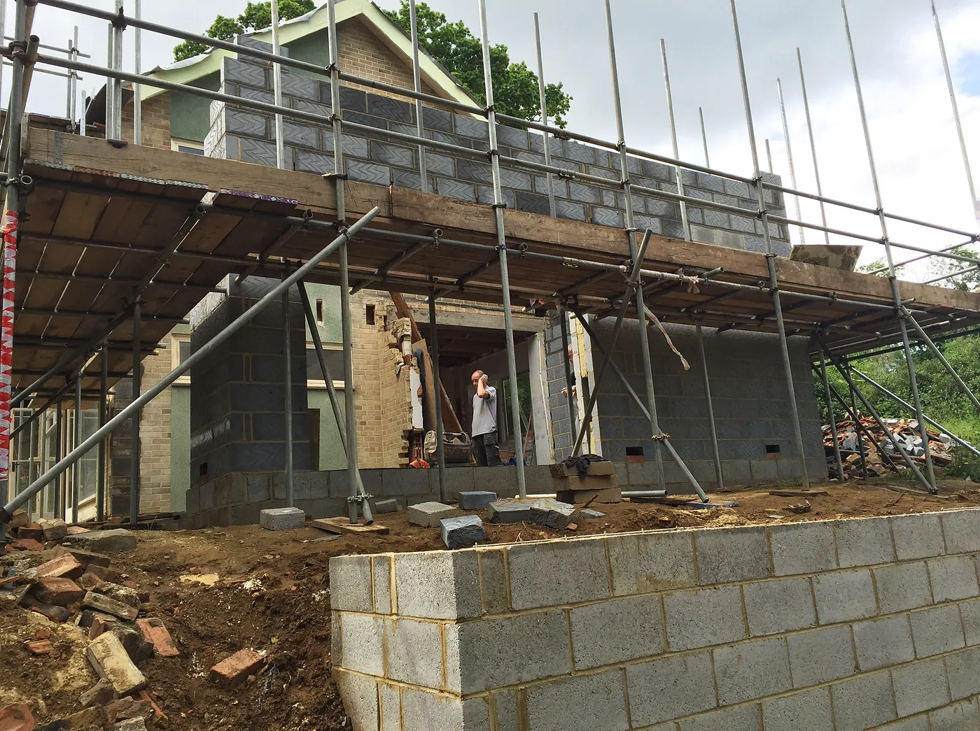 From abandoned 1950s house to five-bedroom family home: building the front and side extension