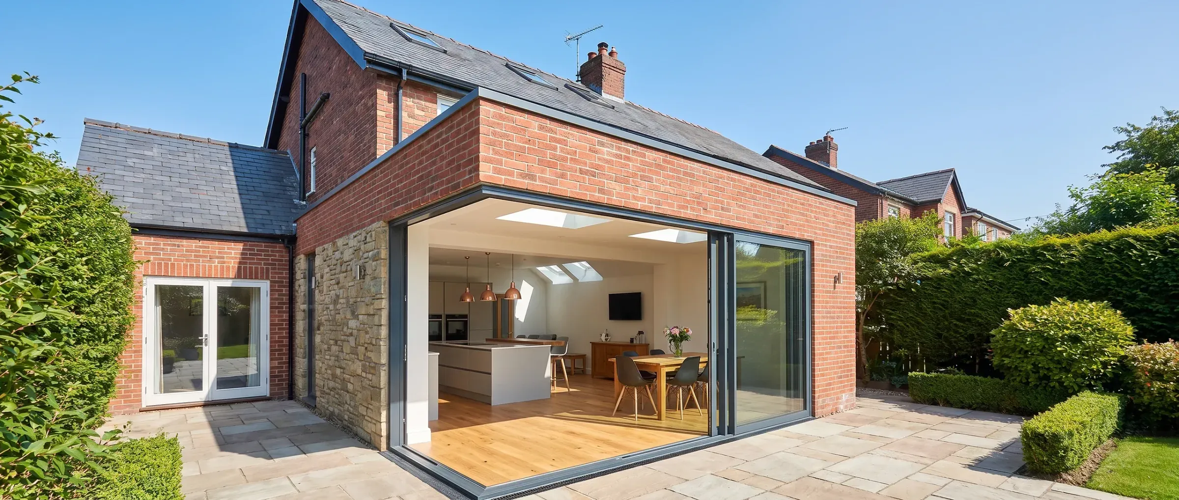 semi detached house extension UK kitchen diner, the kind of home we work on around Leyland